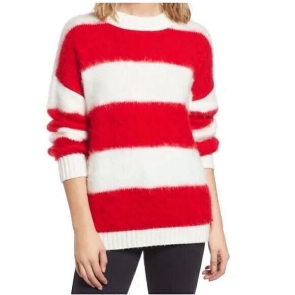 BP Red & White Stripe Oversized
Sweater(Size Medium) - Picture 1 of 6